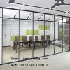 Clear glass partition