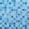 blue glass mosaic for swimming pool