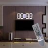 Modern Design Remote Control Digital LED Wall Clock Alarm Stopwatch Thermometer Countdown Calendar Support Wholesale US/EU PLUG