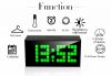 Digital Large Big Jumbo LED Snooze Wall Desktop Alarm Clock LED Clock Digital Thermometer Date Indoor Clock Calendar