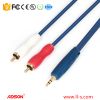 4.9ft 1.5m Adson 3.5mm Plug Jack to 2RCA Male Stereo Audio Cable