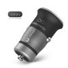 New patent CE ROHS FCC creative electric type dual usb car charger with led lights