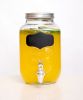 4L Factory Direct Sale Decal Glass Jar With Tap And Lid