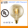E26 Base G25 3.5W 350lm UL LED Filament Bulb