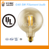 E26 Base G25 3.5W 350lm UL LED Filament Bulb