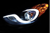 car styling led bi xenon projector lens headlight head lamp for hyundai elantra