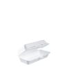 White Foam Hinged Lid Containers