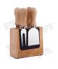 Wooden cheese set with...