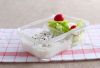 glass food container with divider, for storage different food 