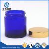 Hot sale 100ml round amber/blue cosmetic glass jar