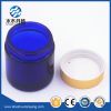 Hot sale 100ml round amber/blue cosmetic glass jar