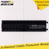 2-channel Yellow Lid Black Rubber Cable Protector Ramp