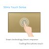 Remote Dimmer Switch US Standard Controller Dimmer Touch Sensor Switch 1 Gang 1 way Gold Glass Panel+LED Touch Dimmer Switch