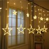 led moon&amp;star garland Ramadan curtain light