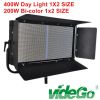 videGo continuous lighting 50w/100w/200w/400w Bi-Color panel light 1X1 Studio Light High CRI>97 Kino Flo Film Shooting Light High Power 200W Daylight Soft Panel Light Continuous Lighting