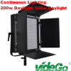 Vidego LED Video Panel Light 50W Bi-Color 1X1 Studio Light High CRI>97 Kino Flo Film Shooting Light High Power 200W Daylight Soft Panel Light Continuous Lightin