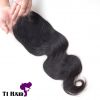 T1 Hair Grade 6A Brazilian Virgin Body Wave Human Hair Lace Top Closure 4*4 Middle Part 150% Density