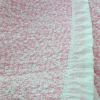 Slim summer quilt frilly flower bedding - pink