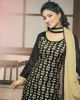 Glamorous Black Chanderi Cotton Dress Material