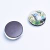 round shape crystal glass fridge magnet for refrigerator
