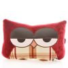 Plush owl pillow in car