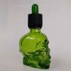 Empty glass Skull shape Dropper Bottle Applicator Liquid Container e liquid