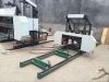 Wood Sawmill Machinery Horizontal Band Saw Diesel Engine Powered Portable Sawmill