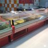 Cooked deli food keep fresh cold showcase open meat cooler for sale