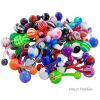 Acrylic basic style belly rings navel bar body piercing jewelry wholesale