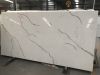 Calacatta white quartz kitchen countertop