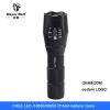 Rehcargeable zoomable led flashlight 18650 or 3XAAA battery