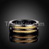 Free shipping Titanium Ring Black Wide Mysterious Ring Band Party Jewe