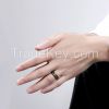 Free shipping Titanium Ring Black Wide Mysterious Ring Band Party Jewe