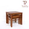 3pcs Side Table - Hight Quality Wood Side Table - For Indoor and Outdoor