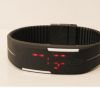 3D silicone wristband multi function pedometer watch step   counter  logo printed 