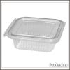 Custom white and black clamshell blister fast food box