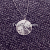 An Awsome Personalized Custom Photo Engrave Silver necklace gift!!!!!