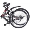 26" Folding Mountain Bike 7 Speed Bicycle Shimano Hybrid Suspension Sp