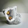 Crochet baby booties