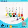 orange anti-coagulant vaccum blood collection tube for quick serum test and immunology test