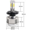 High quality car led headlight H4 H7 9005 9006 H13 H1 H3 with CREE chips 24W car headlight