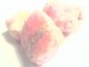 20.00CT. 3 PINK TRANSLUCENT ROUGH DIAMOND CUBES