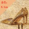 The fall of the new high heels with a fine golden sequins crystal wedding shoes shoes shoes Asakuchi bride