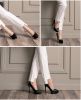 2016 spring and autumn and the shallow mouth of high-heeled women's shoe heels and with a fine leather waterproof Taiwan women shoes