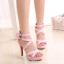 peep-toe high heeld su...