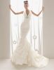 High quality beautiful lace luxurious 2016 halter wedding dress with bridal veil