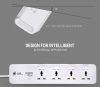 250v 4 gang electrical power 2 usb charge ports extension plug universal outlet socket with spike and surge guard