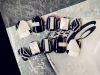 Beautiful Korean Ulzzang Style False Nails Black/White Color Using Glue