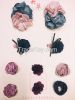 flower brooches with a...