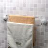 Double pole towel bar with suction cup
